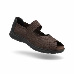 Bernie Mev Woven Mary Jane  Sandals Brown - Lightweight Comfort - NWB
